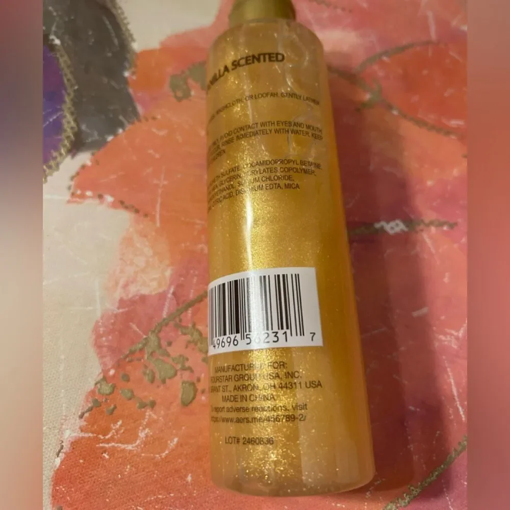 🛍️ B.Pure Gold Shimmer Gel Body Wash - 2 Bottles (8 oz / 236 ml Each)